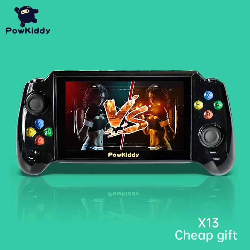 POWKIDDY X13 5-дюймовый HD симулятор портативная игровая консоль встроенный 3000 игры