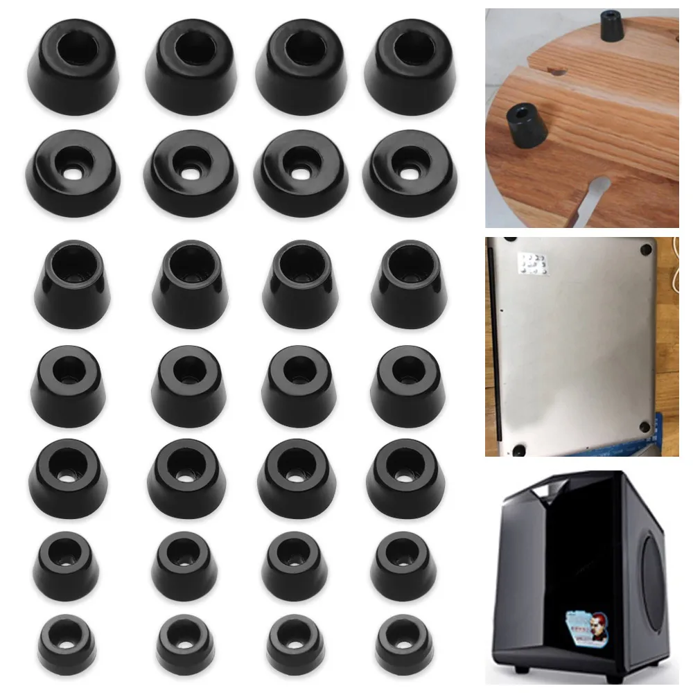 20pcs Rubber Feet Chair Floor Protector Non slip Furniture Feet Table