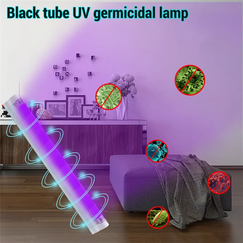 

Ultraviolet Germicidal Light T5 Tube With Fixture UVC Disinfection Sterilizer Kill Dust Mite UV quartz lamp 110V 220V 6W 8W Bulb