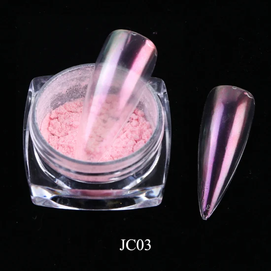 0,2 г Прозрачный блестящий порошок для ногтей, зеркальный УФ-гель Аврора, пигмент, Волшебная Пыль для типсов, украшения ногтей, TRJC01-12 для погружения ногтей - Цвет: JC03