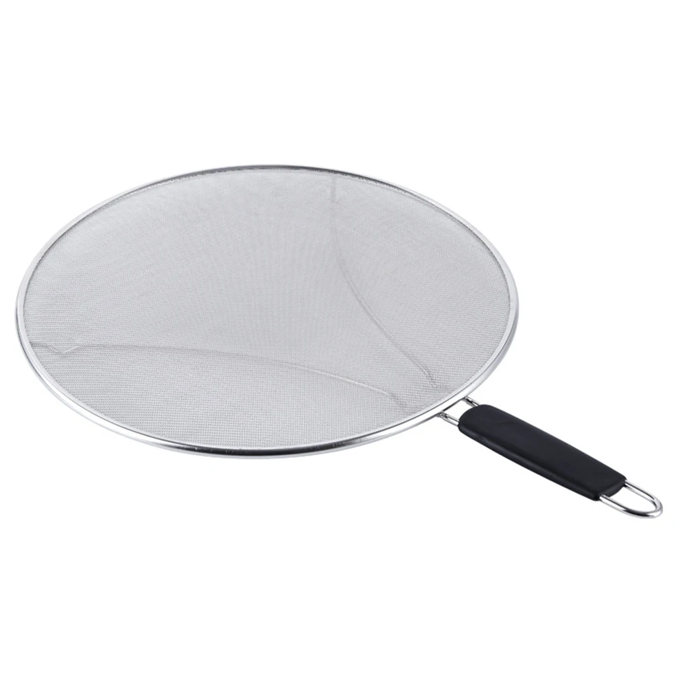 Protective Oil Barrier Home Guard Mesh Stainless Steel Heat Resistant Splatter Screen Easy Clean Cooking Kitchen Hanging Round