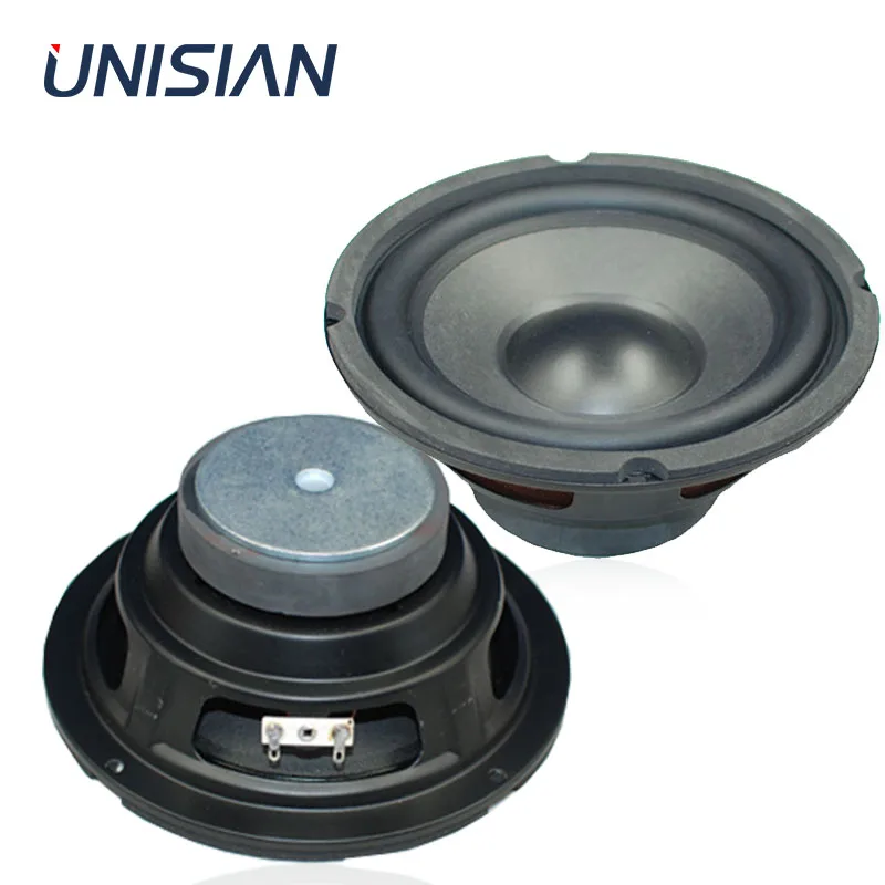 UNISIAN 5 дюймовый низкочастотный динамик 6 &quot4 Ом 30 Вт HIFI аудио громкий для домашнего