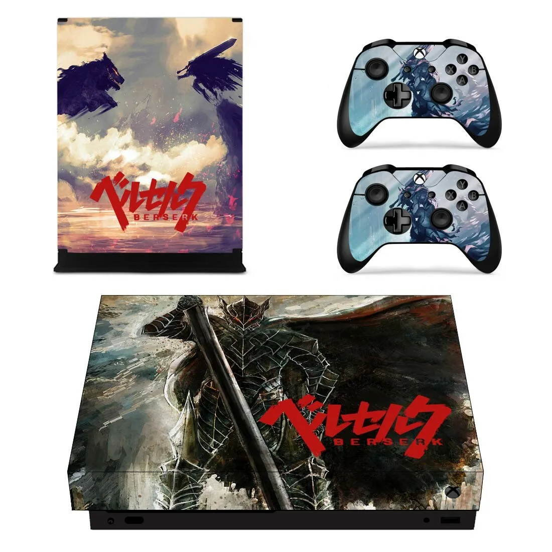 Baserk sticker s для Xbox One X виниловые наклейки для кожи наклейки Pegatinas Adesivos для Xbox one X консоли пульты дистанционного управления