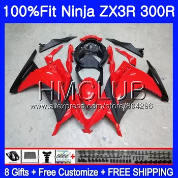 

Injection For KAWASAKI NINJA ZX3R EX 300 ZX 300R factory red 2013 2014 2015 2016 10JK.2 EX300 ZX-3R ZX300R 13 14 15 16 Fairing