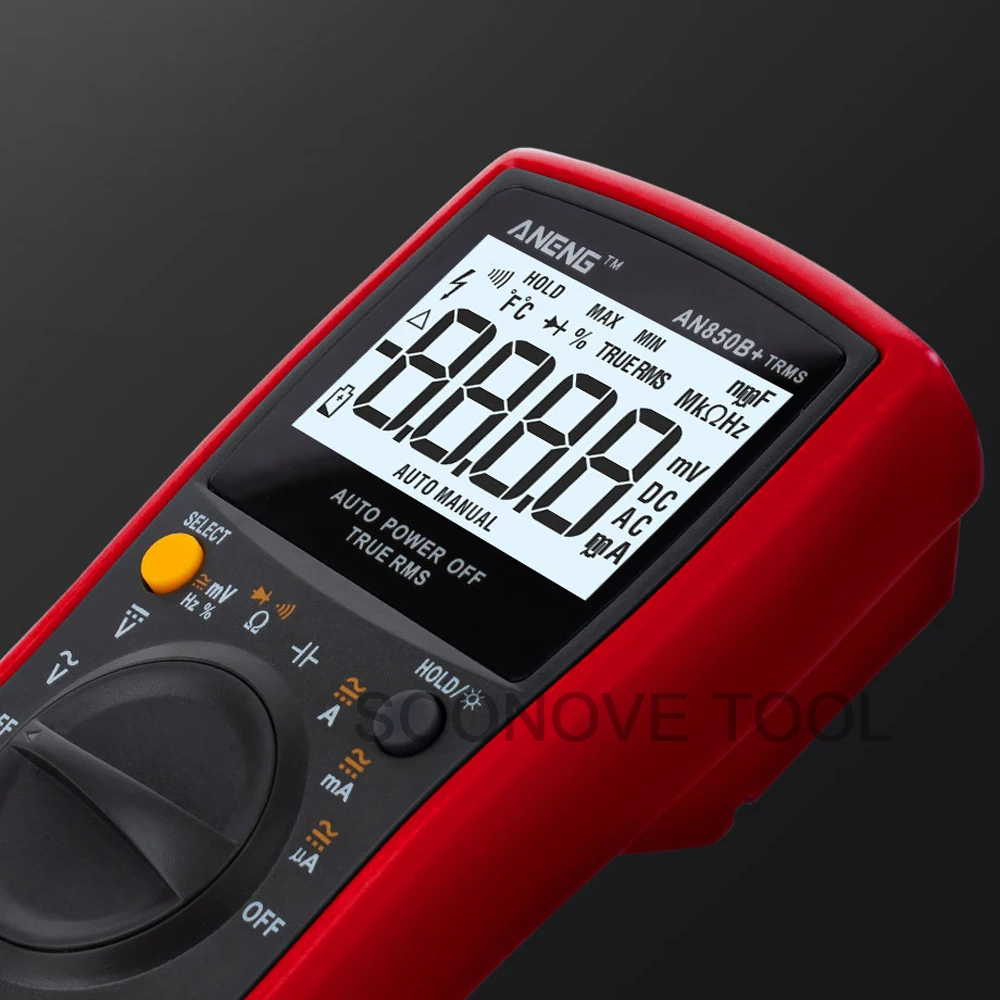 ANENG AN860B+ автоматический Диапазон Цифровой мультиметр Подсветка AC/DC Ток Напряжение Сопротивление Частота Температура Тестер