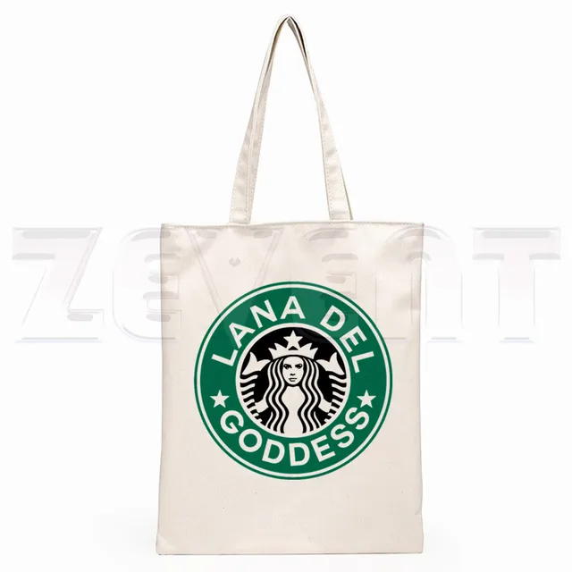 Lana Del Rey LOGO Printed Graphic Hipster Cartoon Print Shopping Bags Girls Fashion Casual Pacakge Hand Bag V