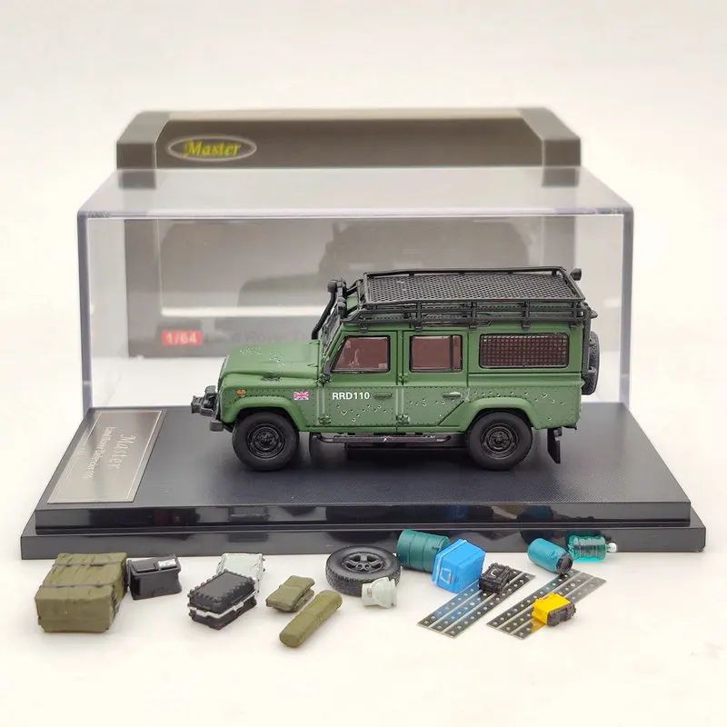 Master 1/64 для L-R Defender 110 литые модели игрушечных автомобилей с багажником