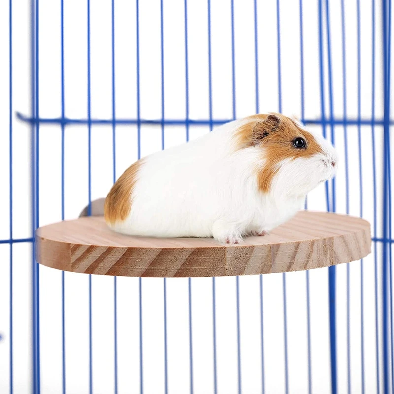 Natural Wood Hamster Stand Platform 5Pcs Rat Activity Playground Chinchilla Cage Accessories with Washers for Birds O11 21 pet toys hamster toy small animals pet exercise toy pet bird toy hamster climbing toy