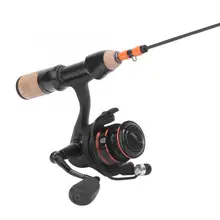 Портативная удочка и катушка для подледной рыбалки, набор из углеродистой подледной приманки, Удочка 9 подшипников, спиннинговая катушка, комбинированная рыболовная снасть, набор аксессуаров