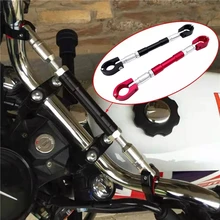 7/" 22 мм Универсальный Черный алюминиевый руль мотоцикла поперечный руль усиленный регулируемый руль мотоцикла стиль