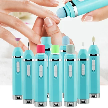 

9 in 1 Practical Electric Nail Grinding Machine Multi-functional Convenient Toe Nail Drill File Pedicure Manicure Tool