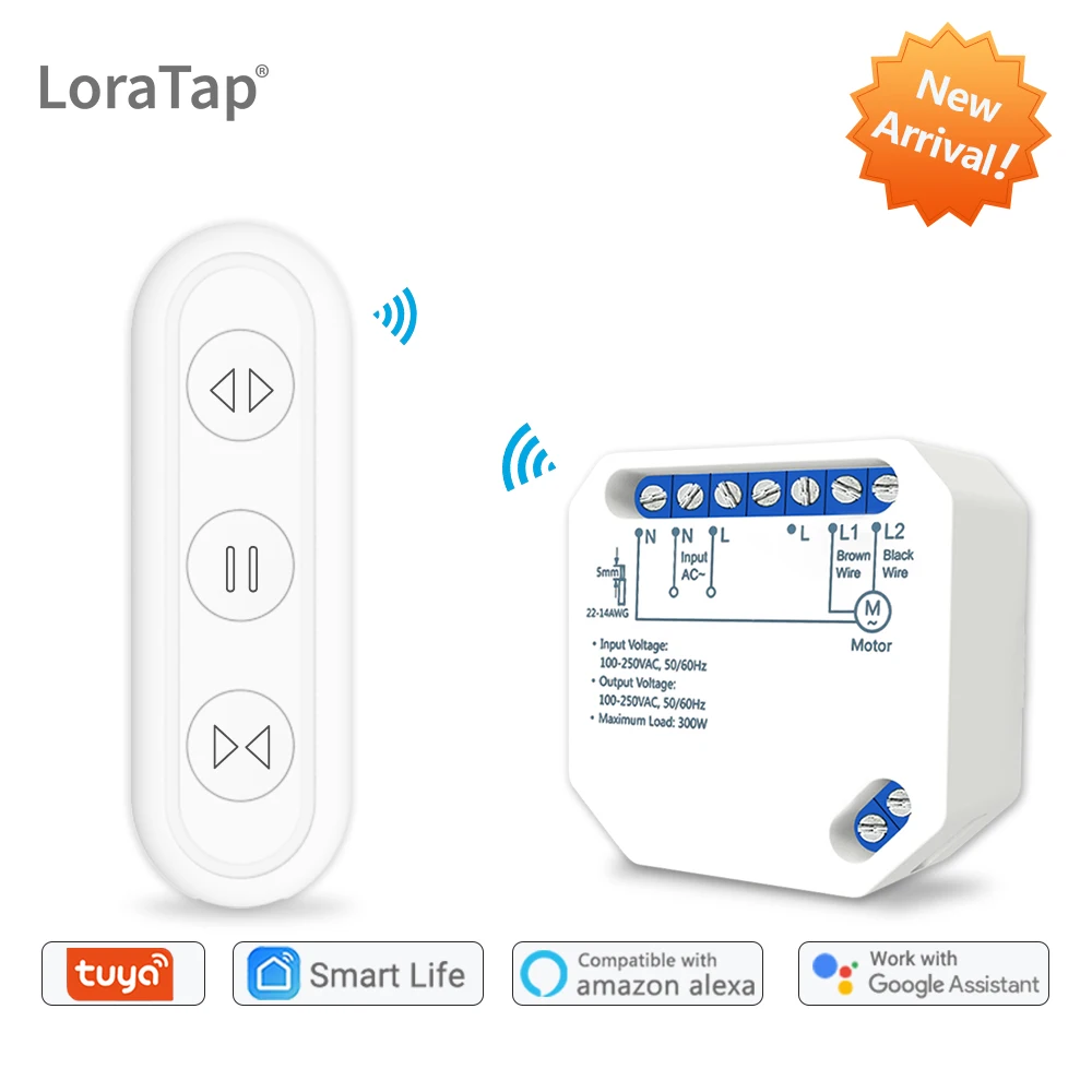 1 Rmote 1 Module Tuya Smart Life WiFi штора переключатель с пультом дистанционного управления для электрического рольставни солнцезащитный крем Google Home Amazon Alexa умный дом - Цвет: 1 Rmote 1 Module