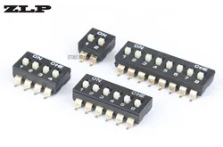 Posição/8 pinos 4 posição/12 pinos 6 posição/16 pinos 8 posição 5 peças interruptor de código de discagem direta smd 2 linha 4 pinos