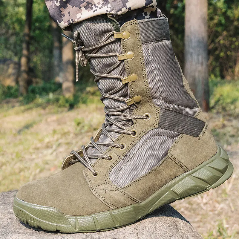 Tactical Ankle Boots Men | Leather Tactical Boots | Mens Outdoor ...