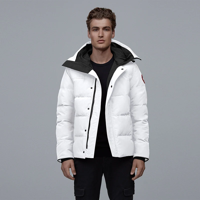 

Canada Brand 90% Goose Down Jacket Men Winter Outerwear Coats Thin Warm Down Jacket MacMillan Hooded Men's Parka