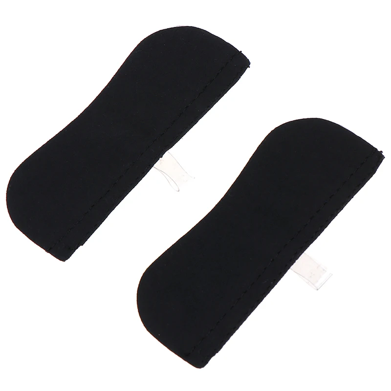 1 Pair Adhesive Liner Cushion Insert Pads Insoles High Heel Back Heel Pads Cloth Invisible Back Soft Heel Pads For Shoes Grip - Цвет: Черный