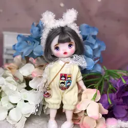BJD – poupée princesse Super mignonne, maquillage exquis fait à la main, 16CM, costume à la mode, OB11, articulations, jouet, cadeau, échelle 1/8, C1601 