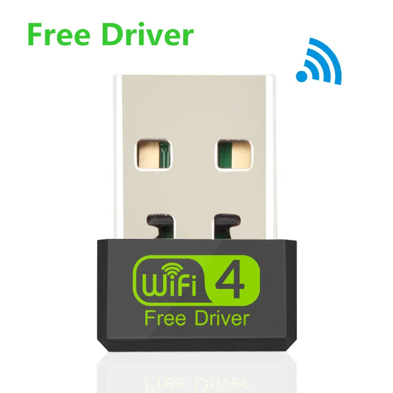 Free Driver Мини USB Wifi адаптер 2,4G Wi fi адаптер ПК Wi-fi USB адаптер Wifi ключ USB Ethernet Lan сетевая карта антенна Wifi приемник - Цвет: Free Driver