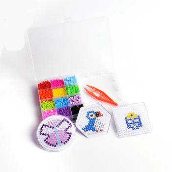 

5mm Hama Beads 12 Colors Fuse Hama Beads Puzzle Education Toy Fuse Beads Pegboards Cartoon Set 3d puzzle