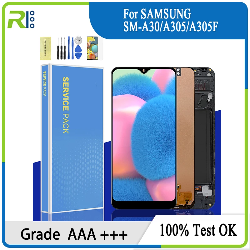 ЖК-дисплей для Samsung Galaxy A30s сенсорный экран с дигитайзером в сборе A307 A307F A307G A307YN