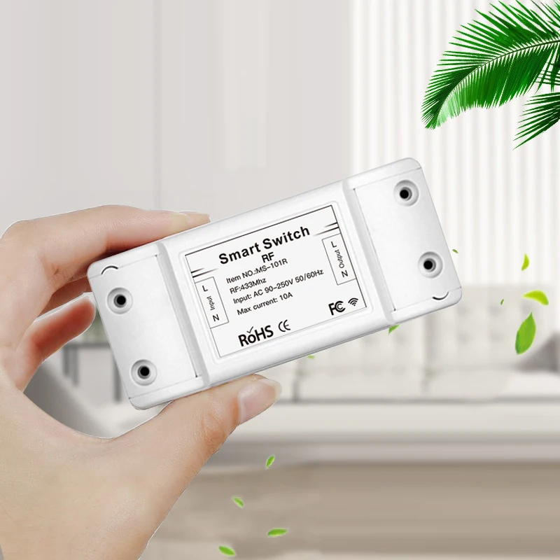 

Smart WiFi Wireless Home Switch Module For RF 433Mhz Apple Android/IOS DIY UK safety