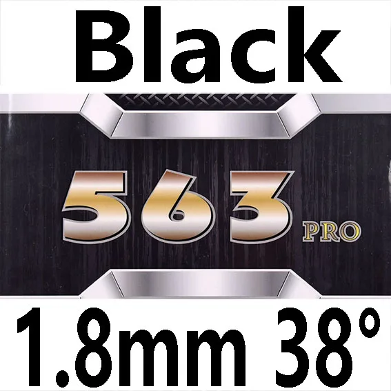 729 Дружба Новинка 563 PRO(563 Provincial, Pips-out Special) резиновый Настольный теннис с губкой для пинг-понга - Цвет: BLACK 1.8MM H38