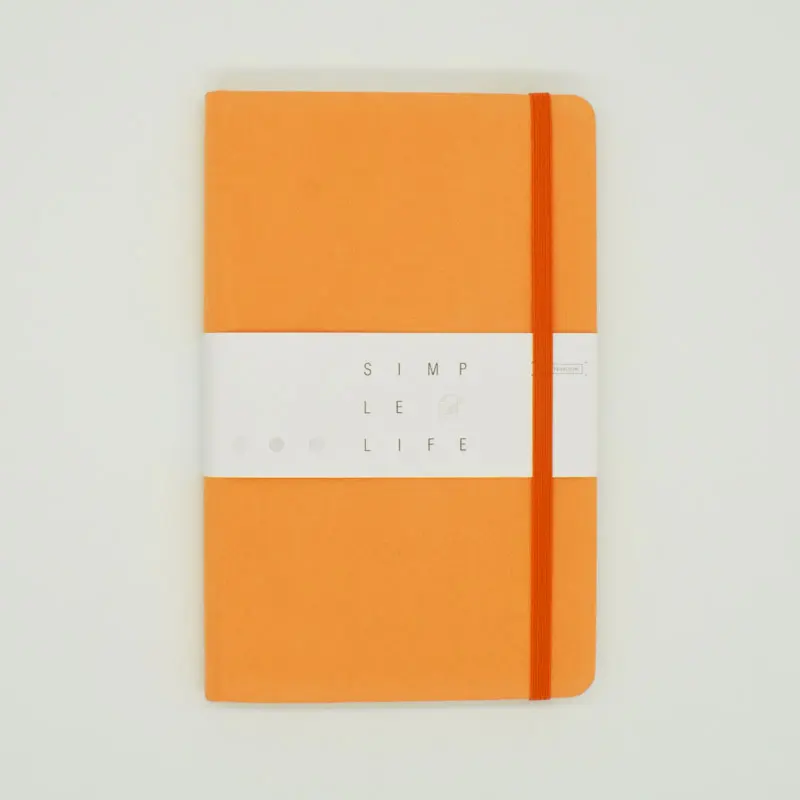 Bullet journal For Planning Goal, блокнот в горошек, А5, ткань, твердая обложка, 96 листов/192 страниц, офисные и школьные принадлежности, планировщик ручной работы - Цвет: Orange