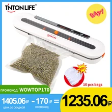 TINTON LIFE Food Vacuum Sealer Packaging Machine With 10pcs Bags Free Vacuum Food Sealing Machine Vacuum Sealer Packer