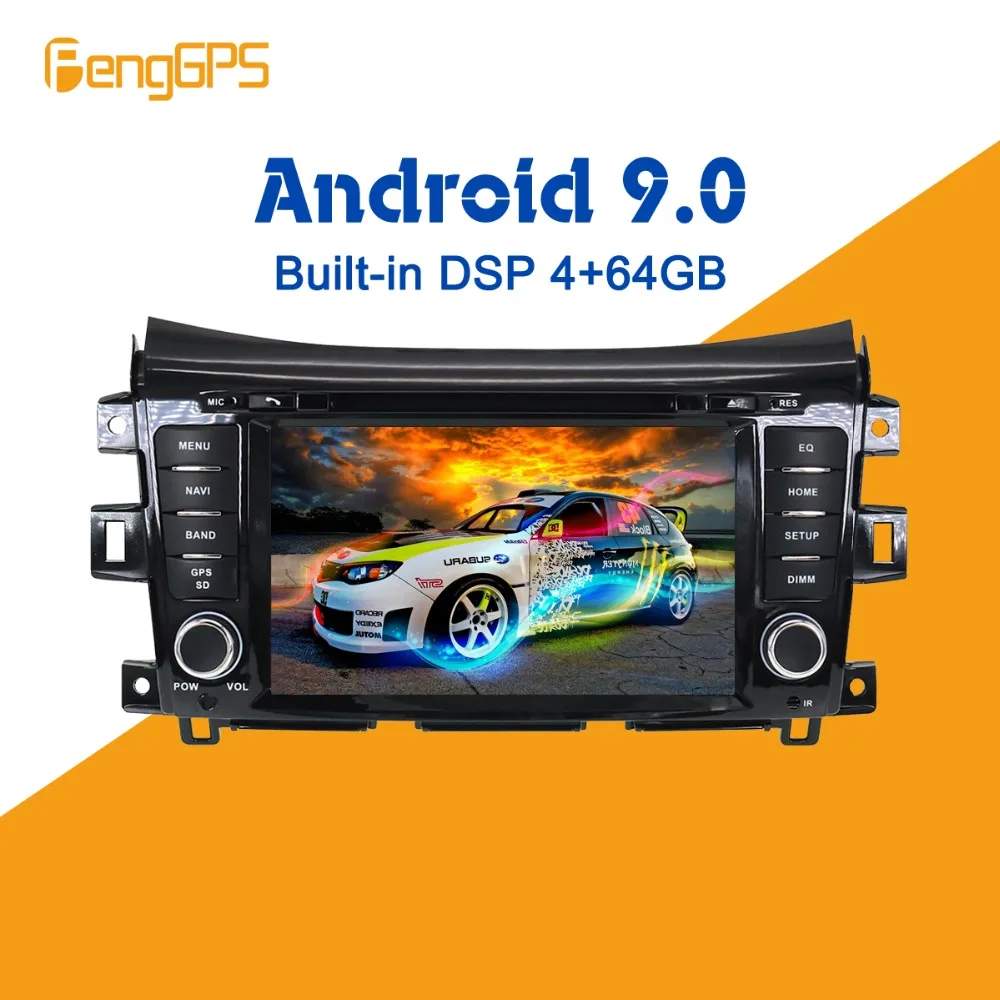 Sale Android 9.0 4+64GB px5 Built-in DSP Car DVD Player multimedia Radio For NISSAN NP300 Navara 2014+ GPS Navigation Headunit SatNav 6