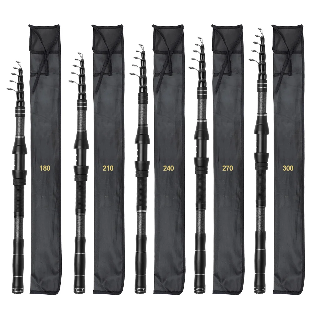 DONQL 1.8m-3.0m Telescopic Fishing Rod Spinning Carbon Fiber Ultrashort Travel Multifunction Telescopic Fishing Rod Fish pole 主图04 (3)