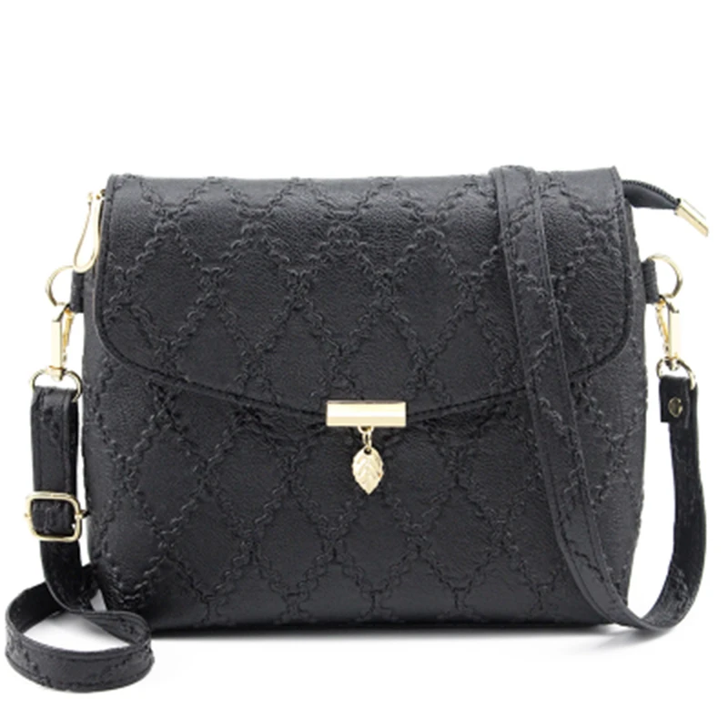 

Japanese and Korean Simple Ladies Leather Shoulder Mini Bag Messenger Bag Long Women's Clutch