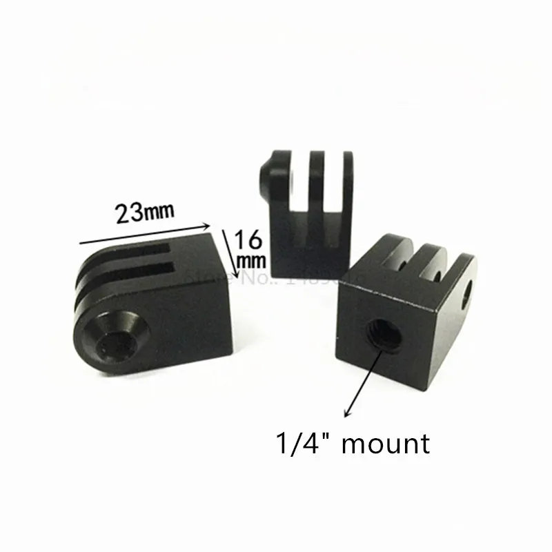 Алюминиевый адаптер для крепления штатива 1/4 GoPro Hero 1 2 3 + винт штатив Стенд