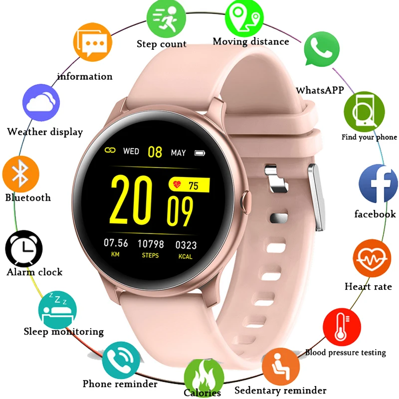 

Smart watch Women Heart rate monitor Multi-Languages IP67 Waterproof Men Sport Watch Fitness Tracker For Android IOS