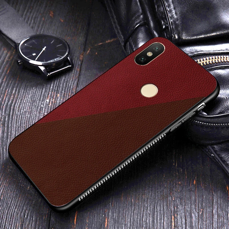 I coque, чехол, чехол, для Xiaomi Redmi S2 S 2 Xiomi, персонализированный модный кожаный чехол с узором, силиконовый чехол, Роскошный деловой чехол s - Цвет: red