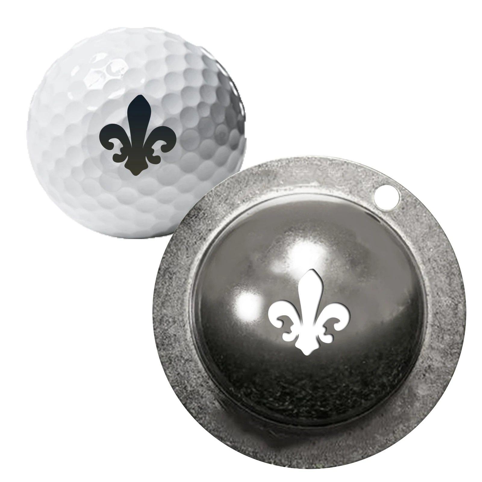 Golf ball liner golf ball drawing alignment stencils marking tool stainless steel marker tool for accessories golf ball mark golf training accessories