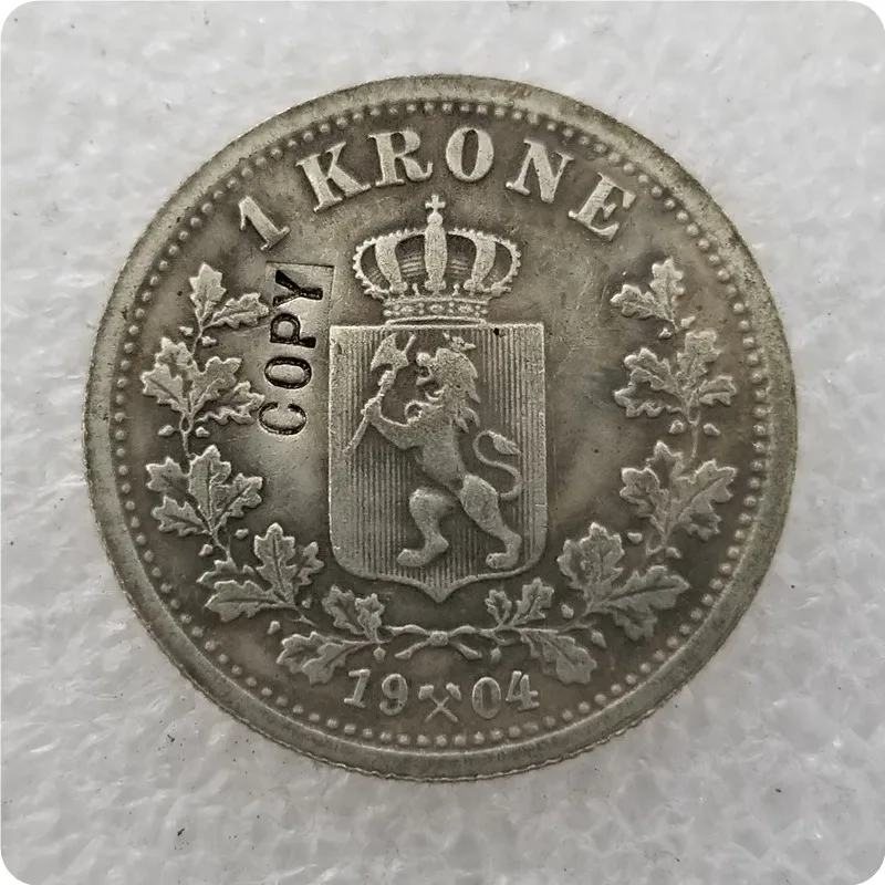 1904 1875-1904 NORWAY 1 KRONE COINS COPY - Цвет: 1904
