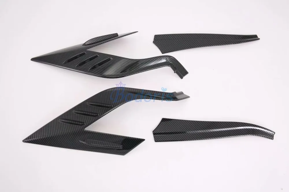 Carbon Fiber Color Для Toyota RAV4 XA50 углеродное волокно цветной задний светильник, накладка на задний светильник, накладка на лампу, аксессуары для стайлинга автомобилей - Цвет: Carbon Fiber Color