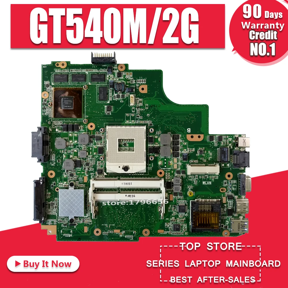 Материнская плата K43SV 2GBGTX540M/1 ГБ GT630M для For Asus A43S X43S K43S A43SJ материнская ноутбука |