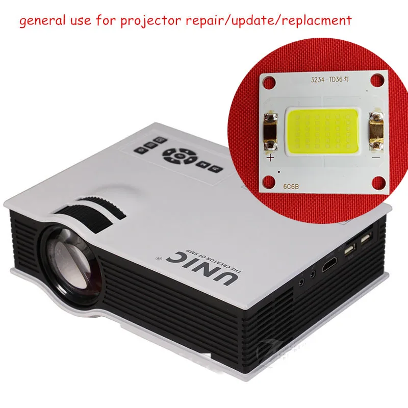 1pcs bridgelux projector lamp 3234 90W 18V 45MIL for micro led Unic replacement update repair diy generla use | Электроника