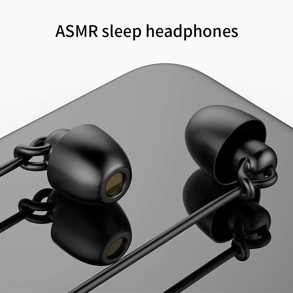 Anti noise Soft Sleeping Headphone Silicone Anti fold Headset In Ear Earphones with Noise Cancelling 3.5mm Headphones Universal