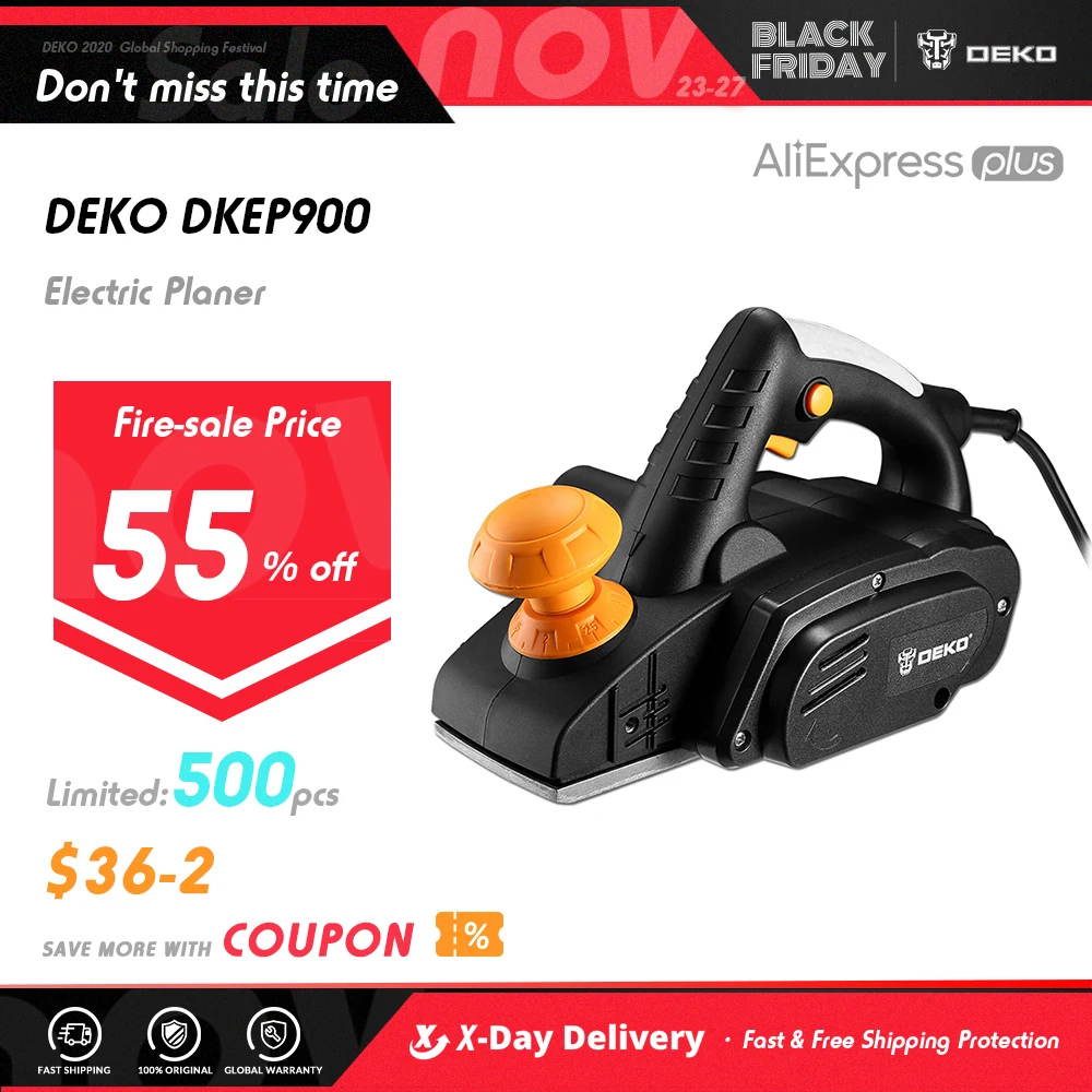 Электрический строгальный станок DEKO dkebe900 220 В 900 Вт ручная резка древесины с