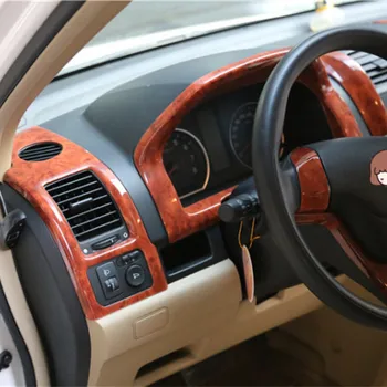 

Peach Wood Interior Air Outlet Window Door Handle Gear Cup Dashboard Decorated Mouldings For Honda CRV 2007 08 0910 11CAA298C