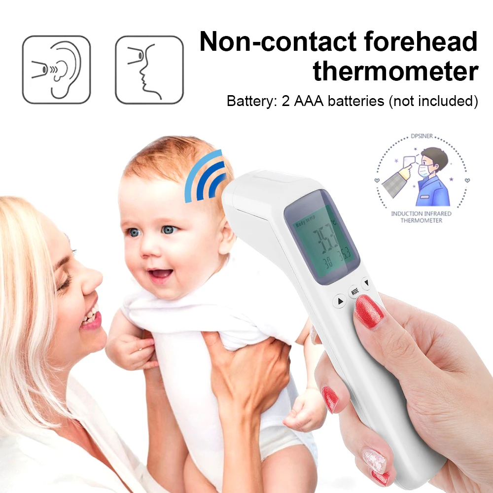 

2020 Infrared Thermometer Forehead Baby Portable Non-contact child Handheld Body/Object Temperature Measure IR Device