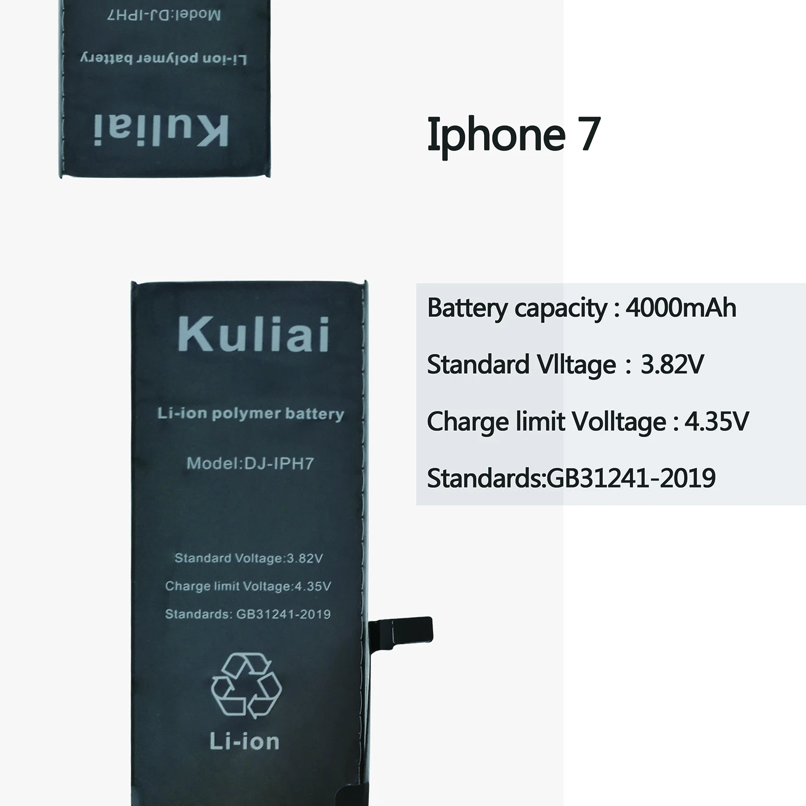 Батарея мобильного телефона для iPhone 6S 6 5 7 Plus 7 оригинальная внутренняя Замена батареи реальной емкости