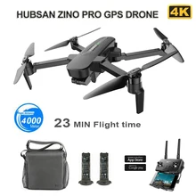 Hubsan Zino Pro gps, беспилотные летательные аппараты с Камера для видео в формате 4K UHD, 5G, Wi-Fi, 4 км радиоуправляемого летательного аппарата FPV 3-осевой карданный бесщеточный складной Квадрокоптер с дистанционным управлением и H117s