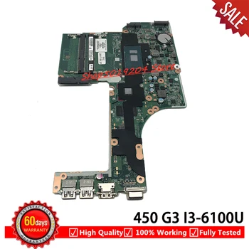 

For HP PROBOOK 450 G3 470 G3 mainboard 827022-601 807022-001 807022-501 I3-6100U DA0X63MB6H1 X63 Laptop motherboard