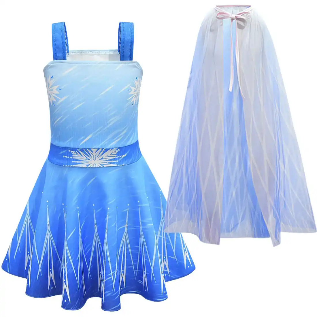 新冷凍 2 アンナエルザ王女セットクリスマスコスプレエルザ誕生日パーティー衣装ノースリーブドレス子供のためのベスト ドレス Aliexpress