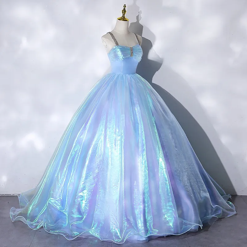 Fluorescent Blue Quinceanera Dresses 2021 Party Dress Classic