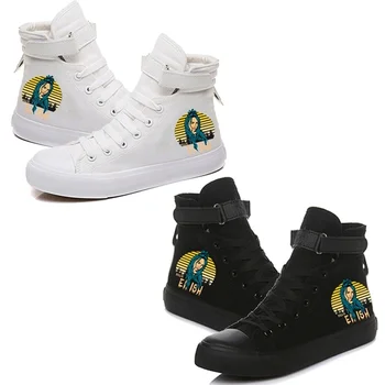 

Billie Eilish Funny Printed High-Tops Canvas Shoes Cozy Sneakers