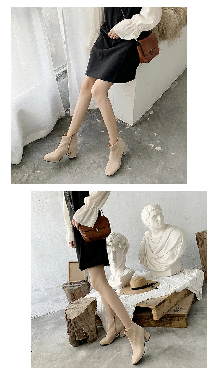 Bootee/женские резиновые сапоги г.; женская обувь; Роскошные Дизайнерские непромокаемые чулки на молнии и не сужающемся книзу массивном каблуке; Высокий каблук средней высоты